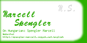 marcell spengler business card